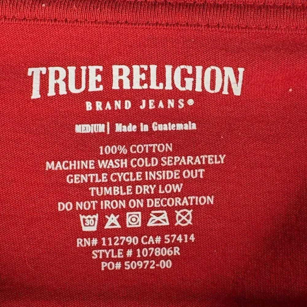 True Religion Red Buddha T-Shirt